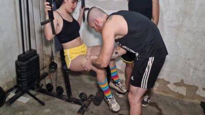 Candy Crush And Fito Torres - Me And My Gay Stepbrother Went To The Gym Just To Fuck The Hot Instructor 8 Min - hotmovs.com